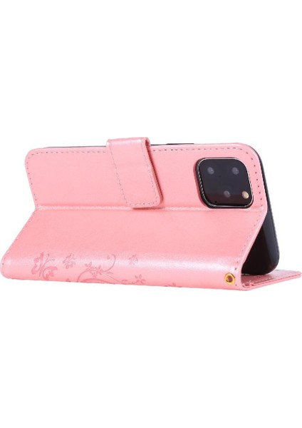 IPhone 12 Için Filp Durumda Pro Max Kart Tutucu Bilek Kayışı Pu Deri Kapatma (Yurt Dışından)