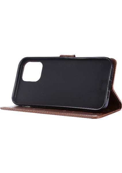 IPhone 14 Için Filp Durumda Pro Max Pu Deri Kart Tutucu Kickstand Bilek (Yurt Dışından)