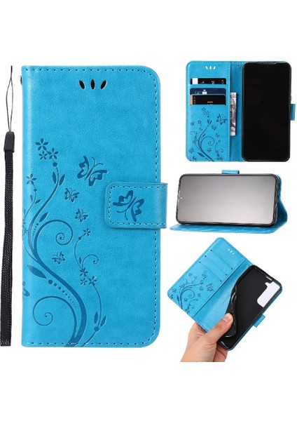Samsung Galaxy S22 5g Kickstand Kart Tutucu Manyetik Kapatma Için Filp Durumda (Yurt Dışından)