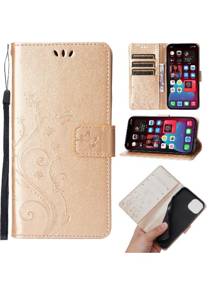 IPhone 15 Için Pu Deri Kickstand Durumda Kart Tutucu Manyetik Kapatma (Yurt Dışından)
