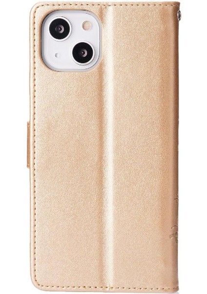 IPhone 15 Için Pu Deri Kickstand Durumda Kart Tutucu Manyetik Kapatma (Yurt Dışından) modelleri