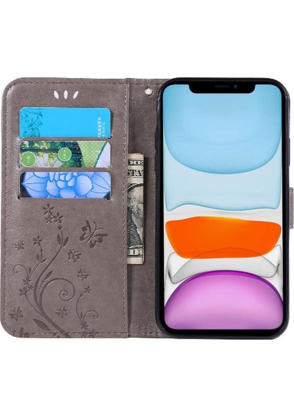 IPhone 11 Için Filp Durumda Kart Tutucu Manyetik Kapatma Pu Deri Kickstand (Yurt Dışından) fiyatları