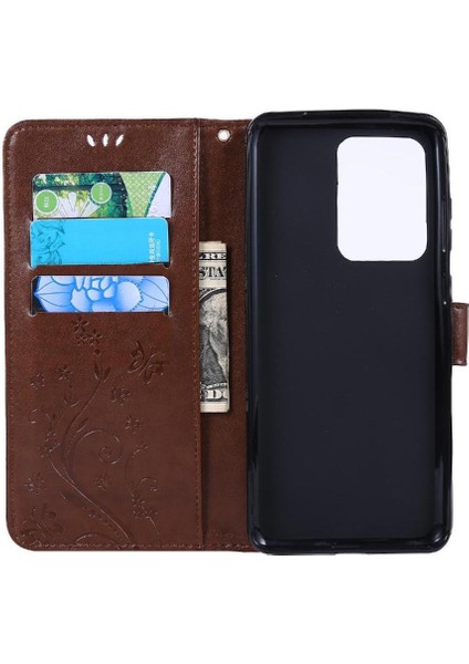 Samsung Galaxy S20 Ultra Kart Tutucu Için Pu Deri Kickstand Durumda (Yurt Dışından) modelleri