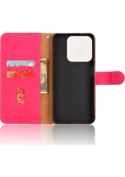 Realme C63 Kickstand Pu Deri Yan Toka Cüzdan Kartı Için Flip Case (Yurt Dışından)