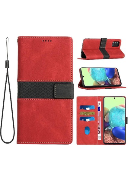Samsung Galaxy A71 4g Manyetik Kapatma Kart Yuvası Kickstand Için Cüzdan Kılıf (Yurt Dışından)