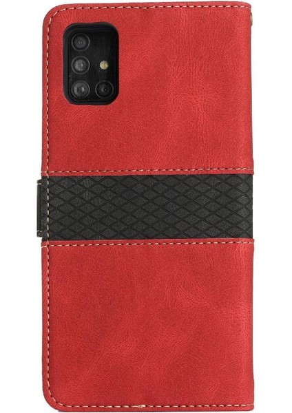 Samsung Galaxy A71 4g Manyetik Kapatma Kart Yuvası Kickstand Için Cüzdan Kılıf (Yurt Dışından)