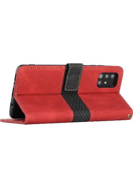 Samsung Galaxy A71 4g Manyetik Kapatma Kart Yuvası Kickstand Için Cüzdan Kılıf (Yurt Dışından)