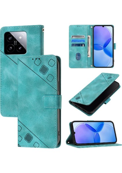Xiaomi 14 5g Için Kılıf Cüzdan Kapak Çevirin Manyetik Deri Kart Tutucu (Yurt Dışından)