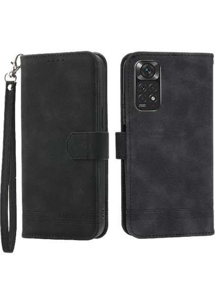 Xiaomi Redmi Not 11 Için Flip Case 4g Premium Manyetik Kapatma Bileklik (Yurt Dışından)