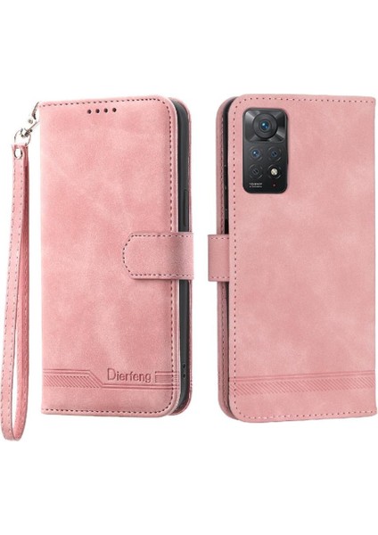 Xiaomi Redmi Not 11 Pro Için Flip Case Manyetik Kapatma Bileklik Kartı (Yurt Dışından) modelleri