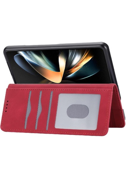 Samsung Galaxy Z Için Flip Case Fold 5 Premium Bileklik Kart Yuvaları Kapatma (Yurt Dışından)