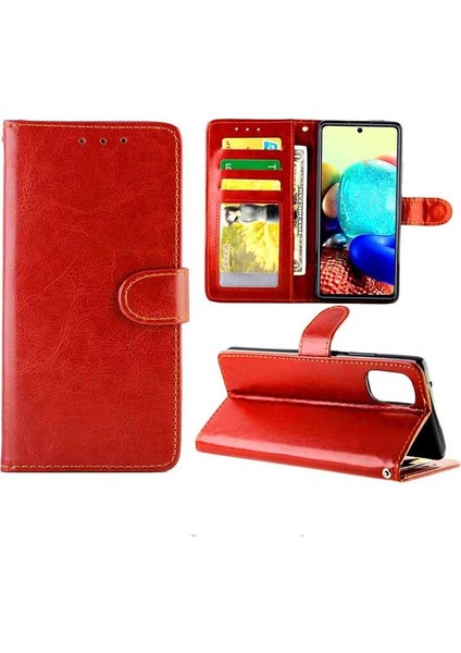 Samsung Galaxy A71 5g Manyetik Kapatma Kart Tutucu Pu Için Flip Case (Yurt Dışından)