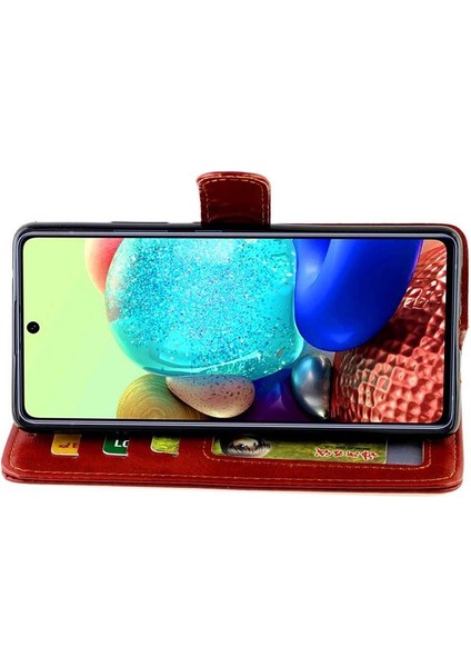 Samsung Galaxy A71 5g Manyetik Kapatma Kart Tutucu Pu Için Flip Case (Yurt Dışından)