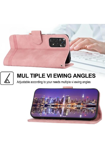 Xiaomi Redmi Not 11 Için Flip Case 5g Bileklik Kart Yuvaları Premium Nakit (Yurt Dışından)
