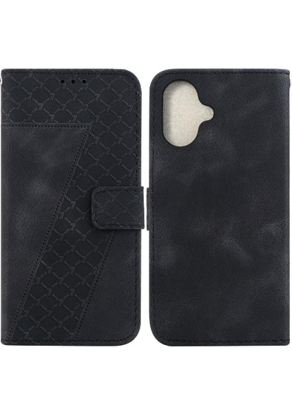 IPhone 16 Için Telefon Kılıfı Artı Kabartmalı Desen Pu Deri Flip Folio Kapak (Yurt Dışından) indirimleri