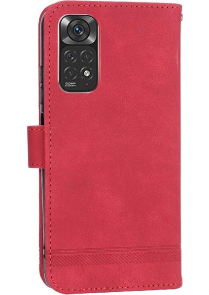 Xiaomi Redmi Not 11 Için Flip Case 5g Bileklik Kart Yuvaları Premium Nakit (Yurt Dışından)