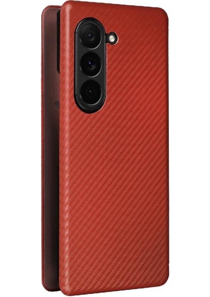 Samsung Galaxy Z Için Flip Case Kart Tutucu Kickstand Fiber ile 6 5g Kat (Yurt Dışından)