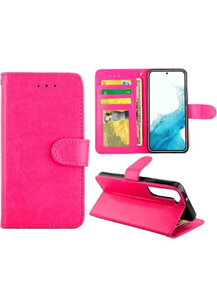 Samsung Galaxy S22 5g Kickstand Manyetik Kapatma Kartı Pu Için Flip Case (Yurt Dışından)