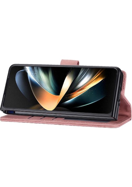 Samsung Galaxy Z Için Flip Case Fold 5 Premium Bileklik Kart Yuvaları Kapatma (Yurt Dışından) modelleri