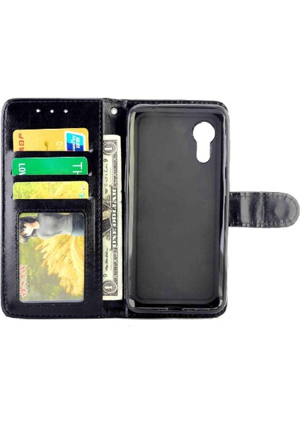 Samsung Galaxy Xcover 5 Kart Tutucu Manyetik Kapatma Pu Için Flip Case (Yurt Dışından)