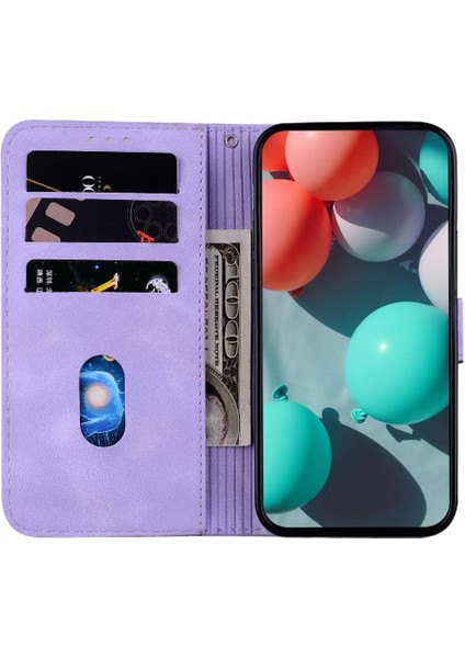 Telefon Kılıfı Için IPhone 16 Pro Max Kart Yuvası Fonksiyonu Cüzdan Flip Folio Pu (Yurt Dışından)