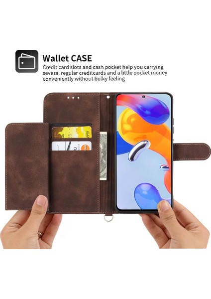 Xiaomi 13 Bileklik Kabartmalı Çoklu Kredi Kartı Yuvaları Için Flip Case (Yurt Dışından) modelleri