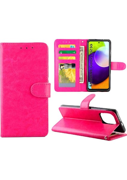 Samsung Galaxy Flip 5g Darbeye Pu Deri Kickstand Kart Için Flip Case (Yurt Dışından)