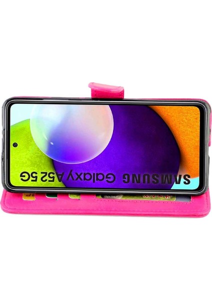 Samsung Galaxy Flip 5g Darbeye Pu Deri Kickstand Kart Için Flip Case (Yurt Dışından)