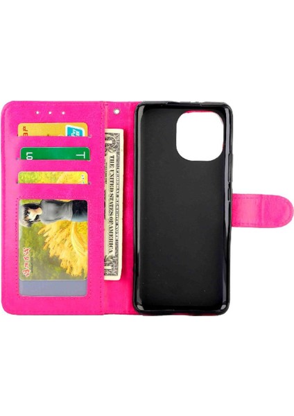 Samsung Galaxy Flip 5g Darbeye Pu Deri Kickstand Kart Için Flip Case (Yurt Dışından)