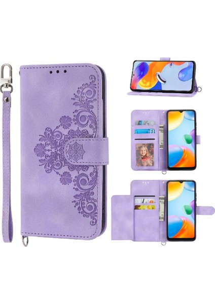 Xiaomi 13 Bileklik Kabartmalı Çoklu Kredi Kartı Yuvaları Için Flip Case (Yurt Dışından)