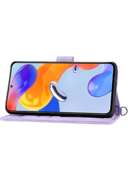 Xiaomi 13 Bileklik Kabartmalı Çoklu Kredi Kartı Yuvaları Için Flip Case (Yurt Dışından)
