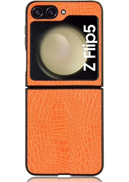 Samsung Galaxy Z Flip 5 Uyumluluk Klasik Için Şık Klasik Durumda (Yurt Dışından)
