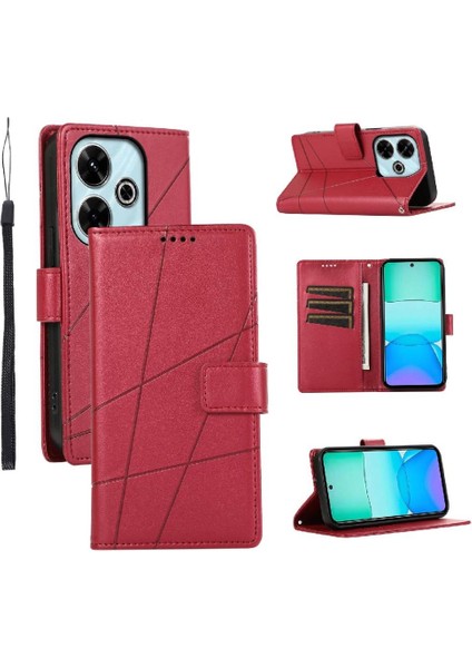 Xiaomi Redmi Için Flip Case 13 4g Şok Emici Darbeye Kickstand (Yurt Dışından)