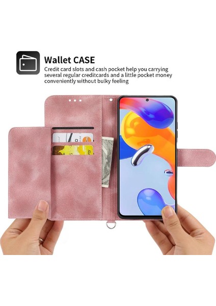 Xiaomi 13 Bileklik Kabartmalı Çoklu Kredi Kartı Yuvaları Için Flip Case (Yurt Dışından)