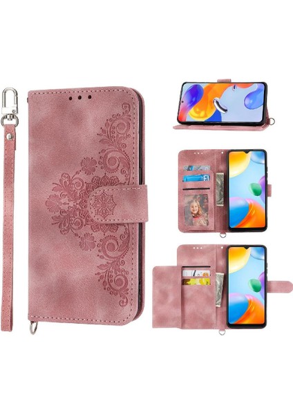 Xiaomi 13 Bileklik Kabartmalı Çoklu Kredi Kartı Yuvaları Için Flip Case (Yurt Dışından)