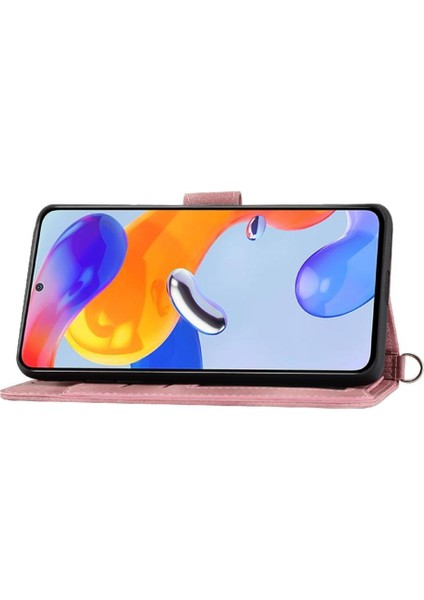 Xiaomi 13 Bileklik Kabartmalı Çoklu Kredi Kartı Yuvaları Için Flip Case (Yurt Dışından)