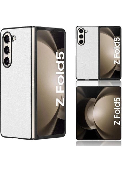 Samsung Galaxy Z Için Şık Klasik Durumda Kat 5 Klasik Timsah Moda (Yurt Dışından)