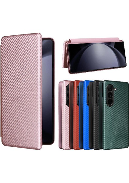 Samsung Galaxy Z Için Flip Case Kart Tutucu Kickstand Fiber ile 6 5g Kat (Yurt Dışından)