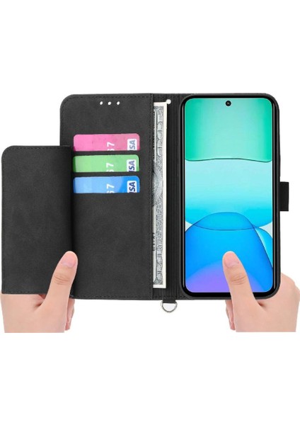 Xiaomi Redmi Için Flip Case 13 4g Bileklik Darbeye Çoklu Kredi Kartı (Yurt Dışından) indirimleri
