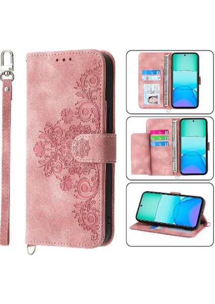 Xiaomi Redmi Için Flip Case 13 4g Bileklik Darbeye Çoklu Kredi Kartı (Yurt Dışından)