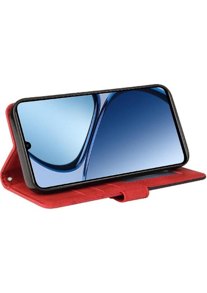Realme C63 Kickstand Koruyucu Kart Yuvası Standı ile Flip Case (Yurt Dışından)