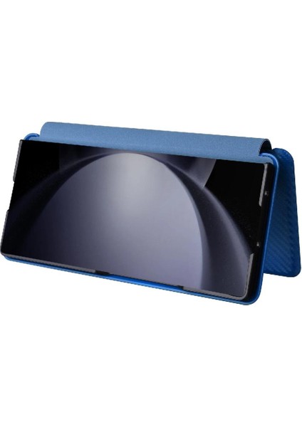 Samsung Galaxy Z Için Flip Case Kart Tutucu Kickstand Fiber ile 6 5g Kat (Yurt Dışından)