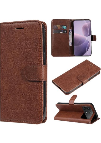 Xiaomi Redmi K70 Için Flip Case Deri Iş Cüzdan Telefon (Yurt Dışından)