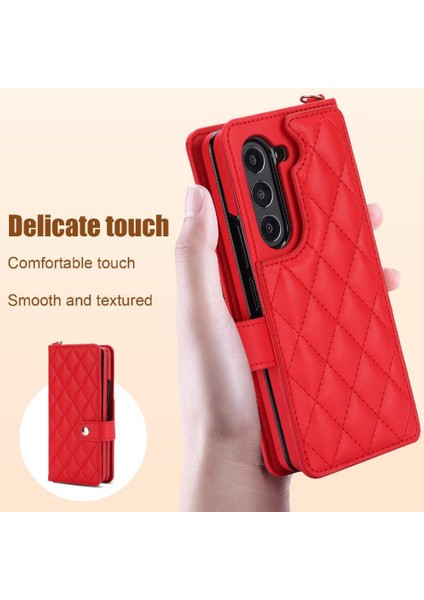 Samsung Galaxy Z Için Kılıf Fold 6 Premium Koruma Deri Cüzdan Kılıf 5 (Yurt Dışından) modelleri