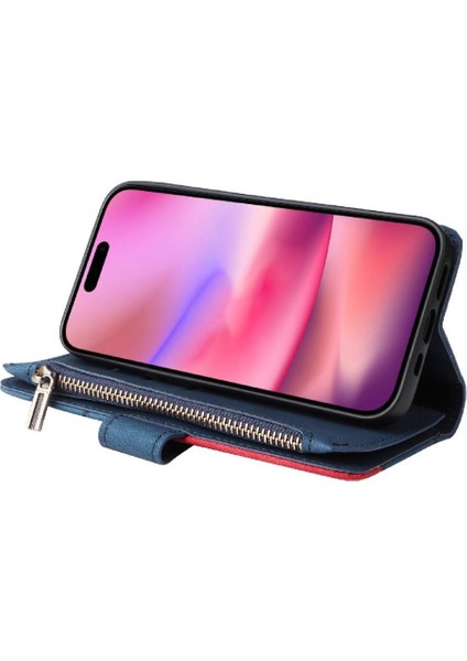 IPhone 16 Için Dokuz Kart Yuvaları Kart Yuvası ile Iki Renkli Dikiş (Yurt Dışından) fırsatları