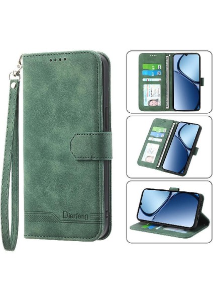 Realme C63/C61 Nakit Cep Premium Bileklik Manyetik Kart Için Flip Case (Yurt Dışından)