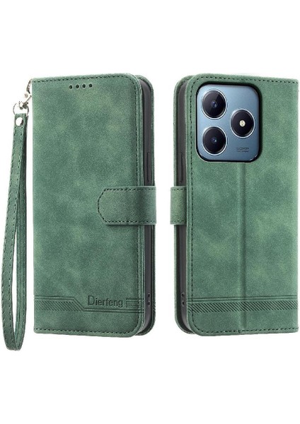 Realme C63/C61 Nakit Cep Premium Bileklik Manyetik Kart Için Flip Case (Yurt Dışından)