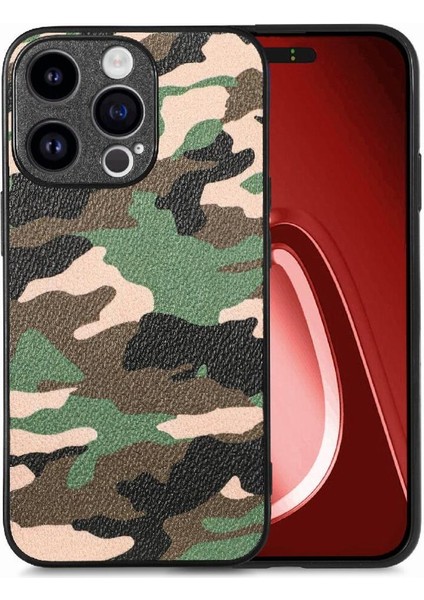 IPhone 15 Için Kılıf Pro Anti Damla Camo Tasarım Hafif Kablosuz (Yurt Dışından)