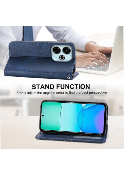 Xiaomi Redmi Için Flip Case 13 4g Cüzdan El Kayışı Günlük Kullanım Eşkenar Dörtgen Şekli (Yurt Dışından) fırsatları