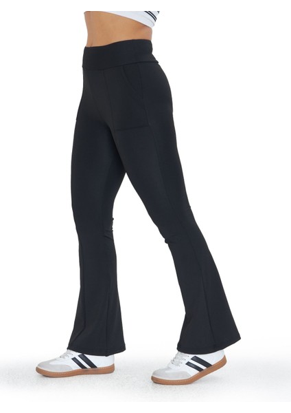 Yüksek Bel Toparlayıcı Likralı Çift Cepli Ispanyol Paça Tayt Bootcut indirimleri